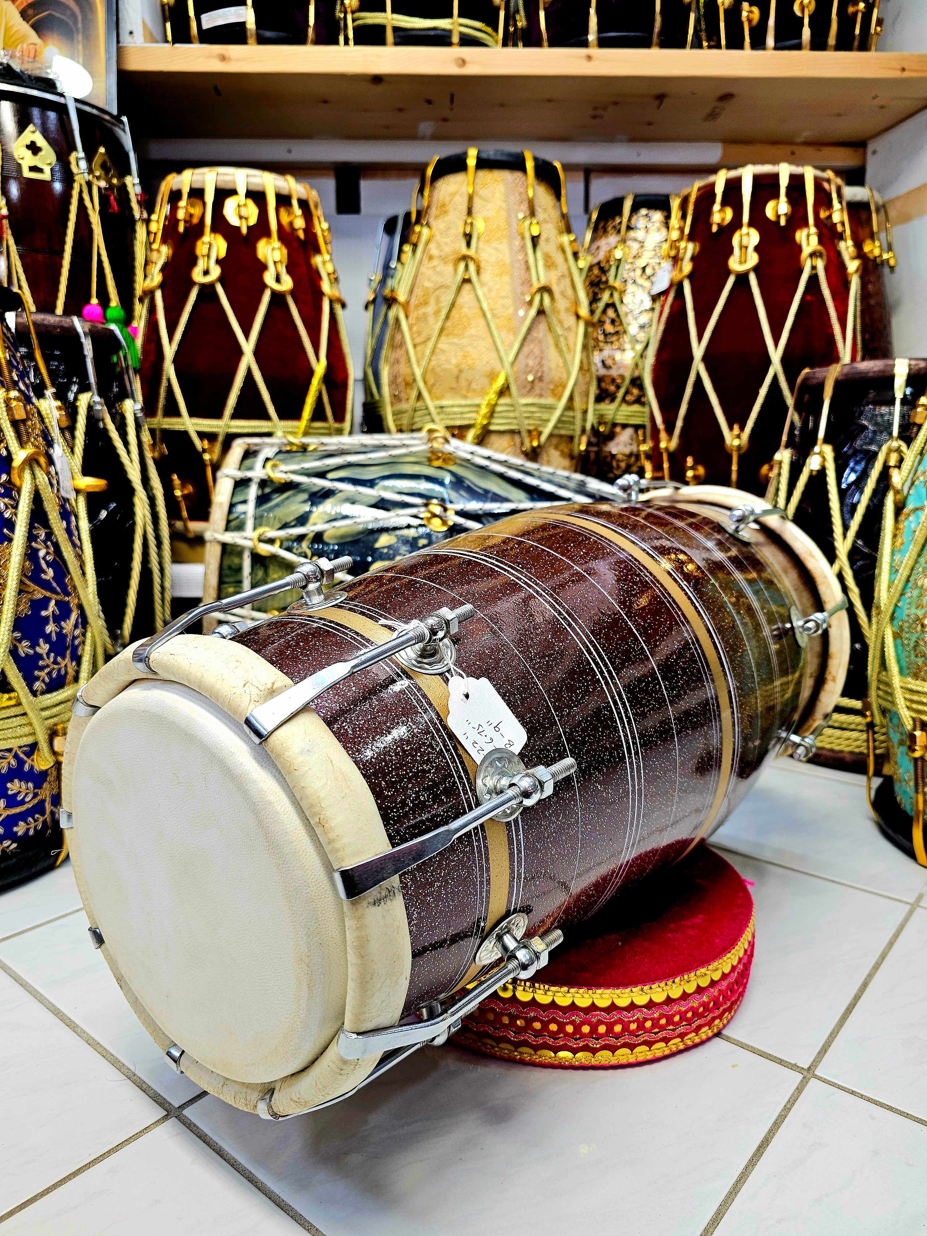 Bronze Gleam Bolted West Indian Dholak - Image 5