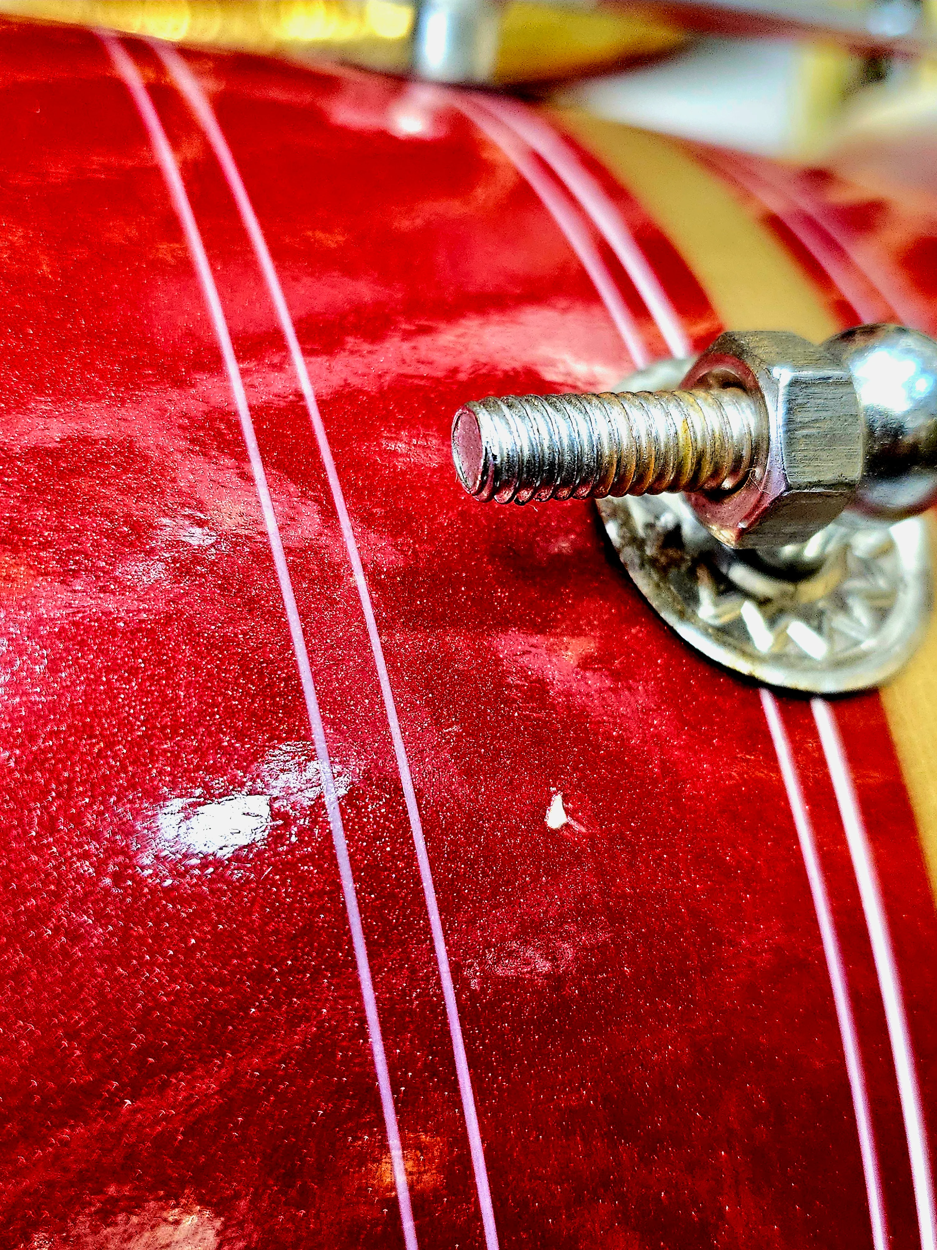 Crimson Bolt: Bolted West Indian Dholak - Image 9