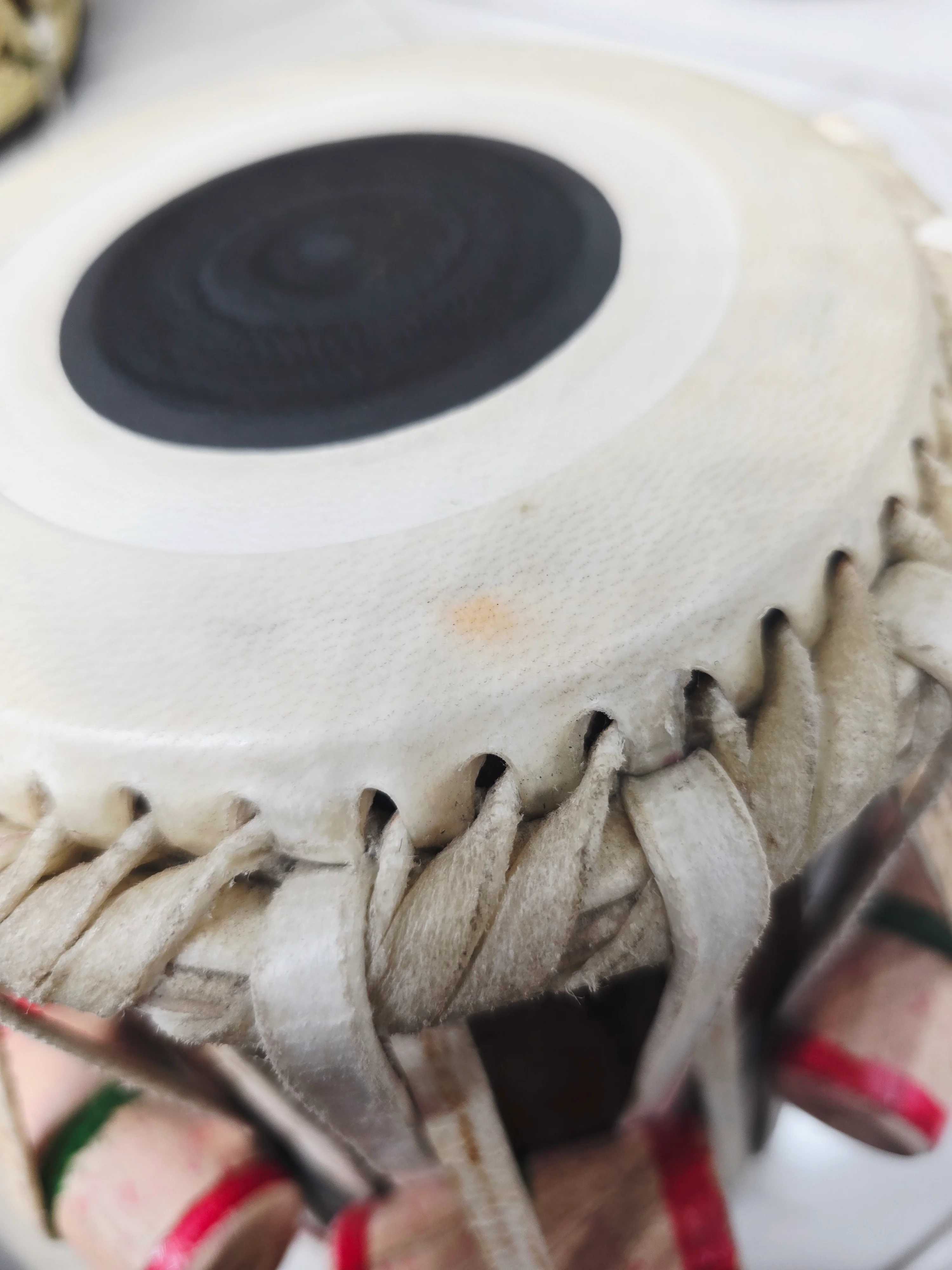 Crimson Veer | Manoj Vhatkar Dayan:
6" Red Sheesham | Tuned A#/B *Very Minor Cosmetic Blemishes - Image 9