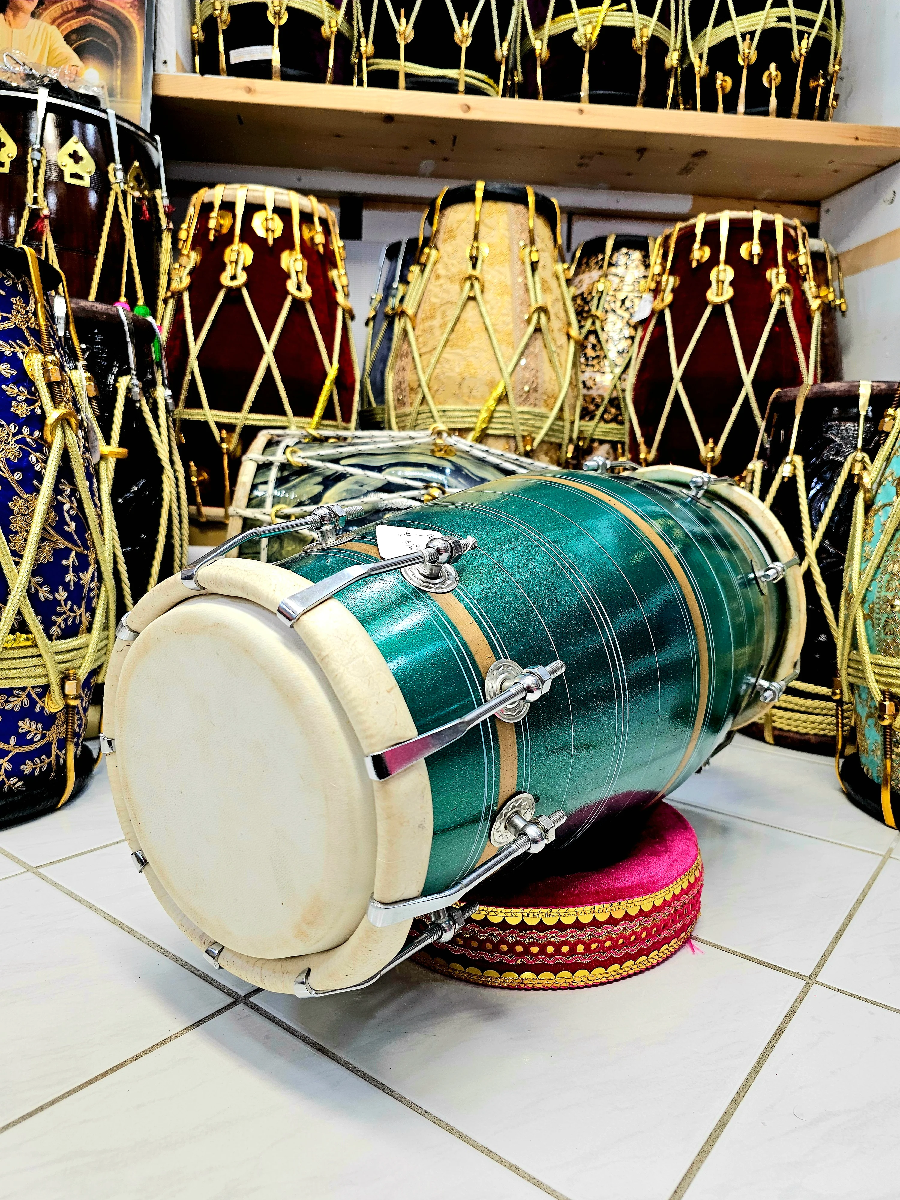 Emerald Bolt West Indian Dholak *Minor Cosmetic Defects* - Image 5