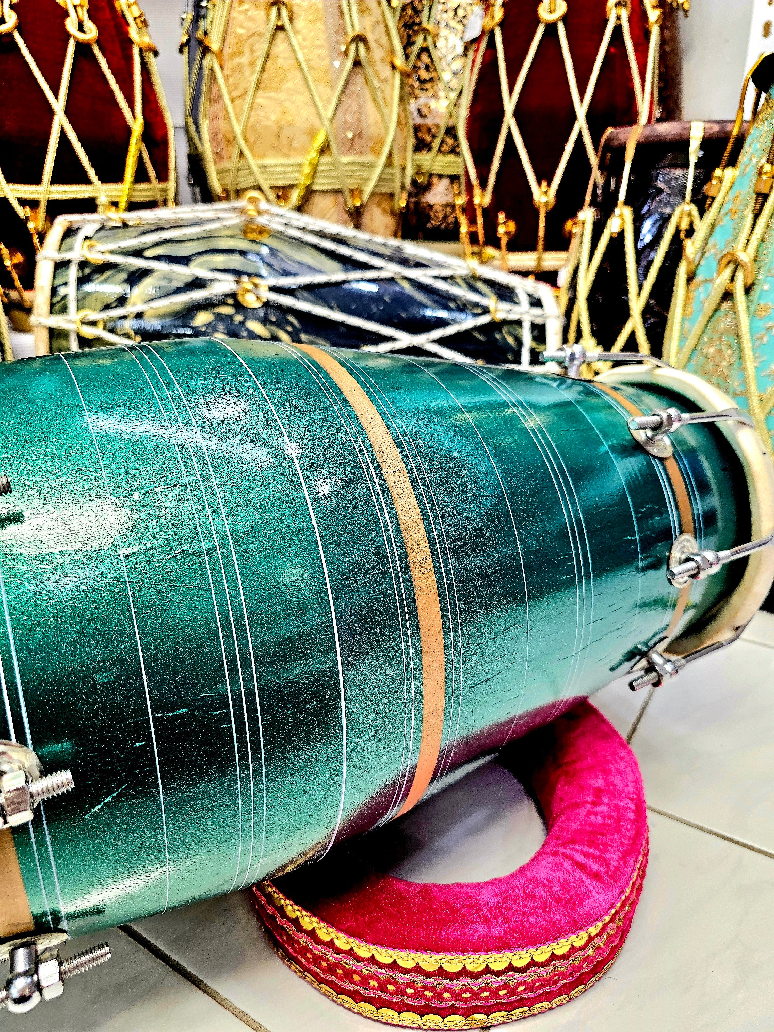 Emerald Bolt West Indian Dholak *Minor Cosmetic Defects* - Image 7