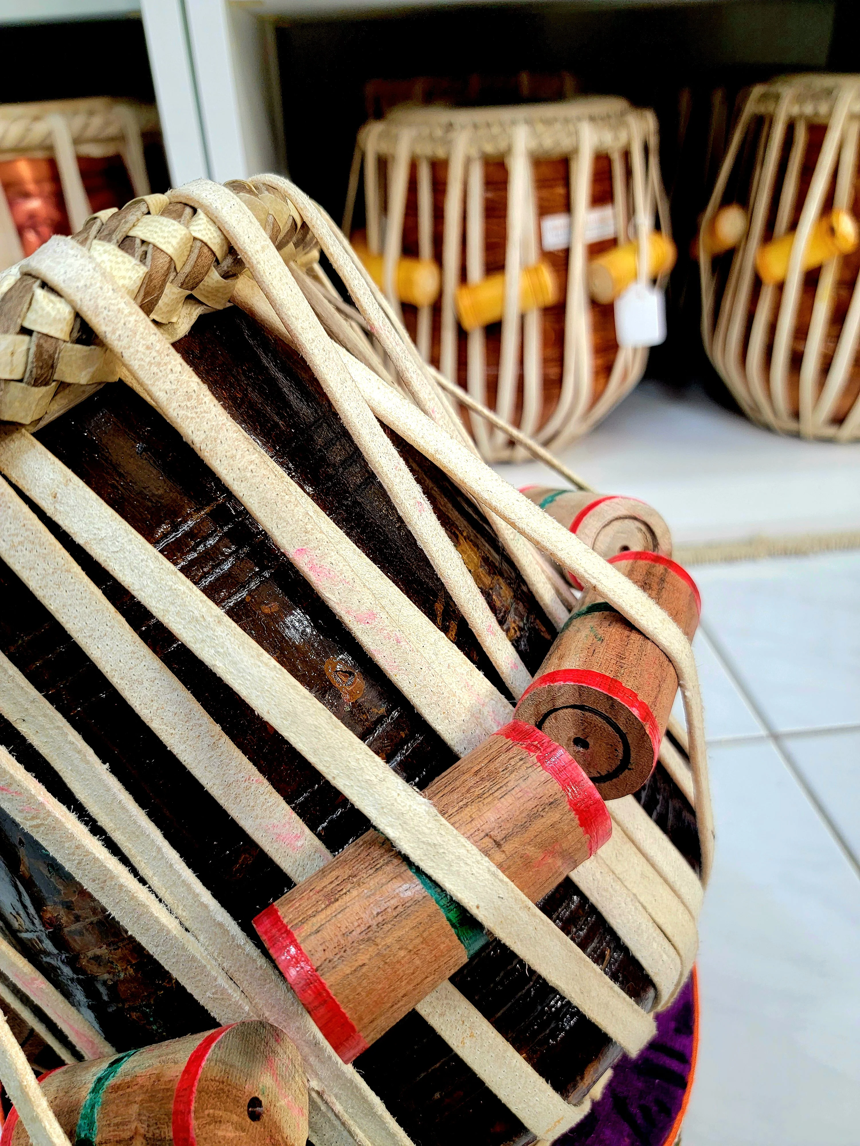 Mukta Das Heavyweight Red Sheesham Classical Tabla Dayan (6.0" - A#/B/C) - Image 3