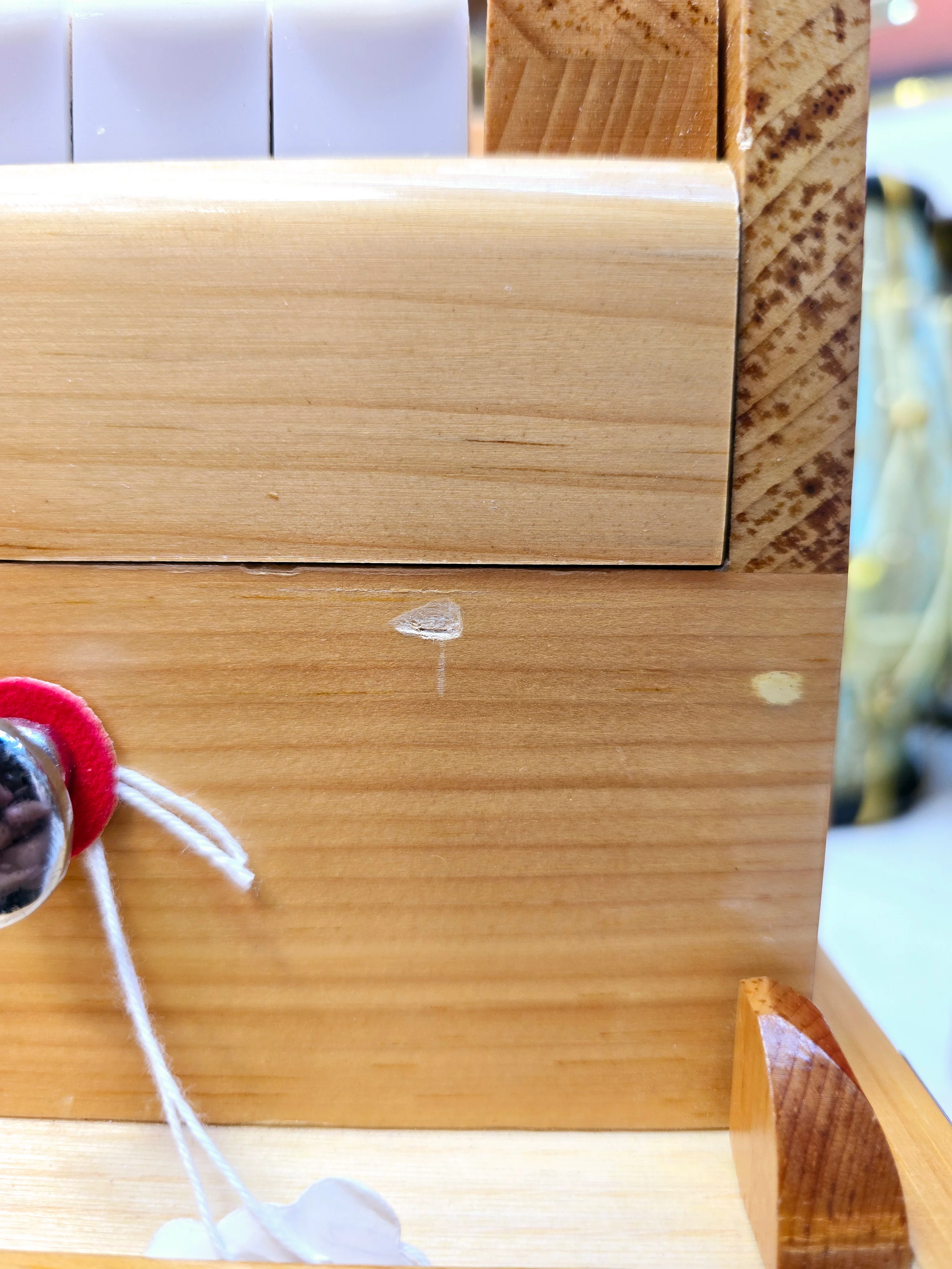 Natural Harmony: 2 Reed Pine Wood Traveller Harmonium with Minor Cosmetic Defects - Image 11