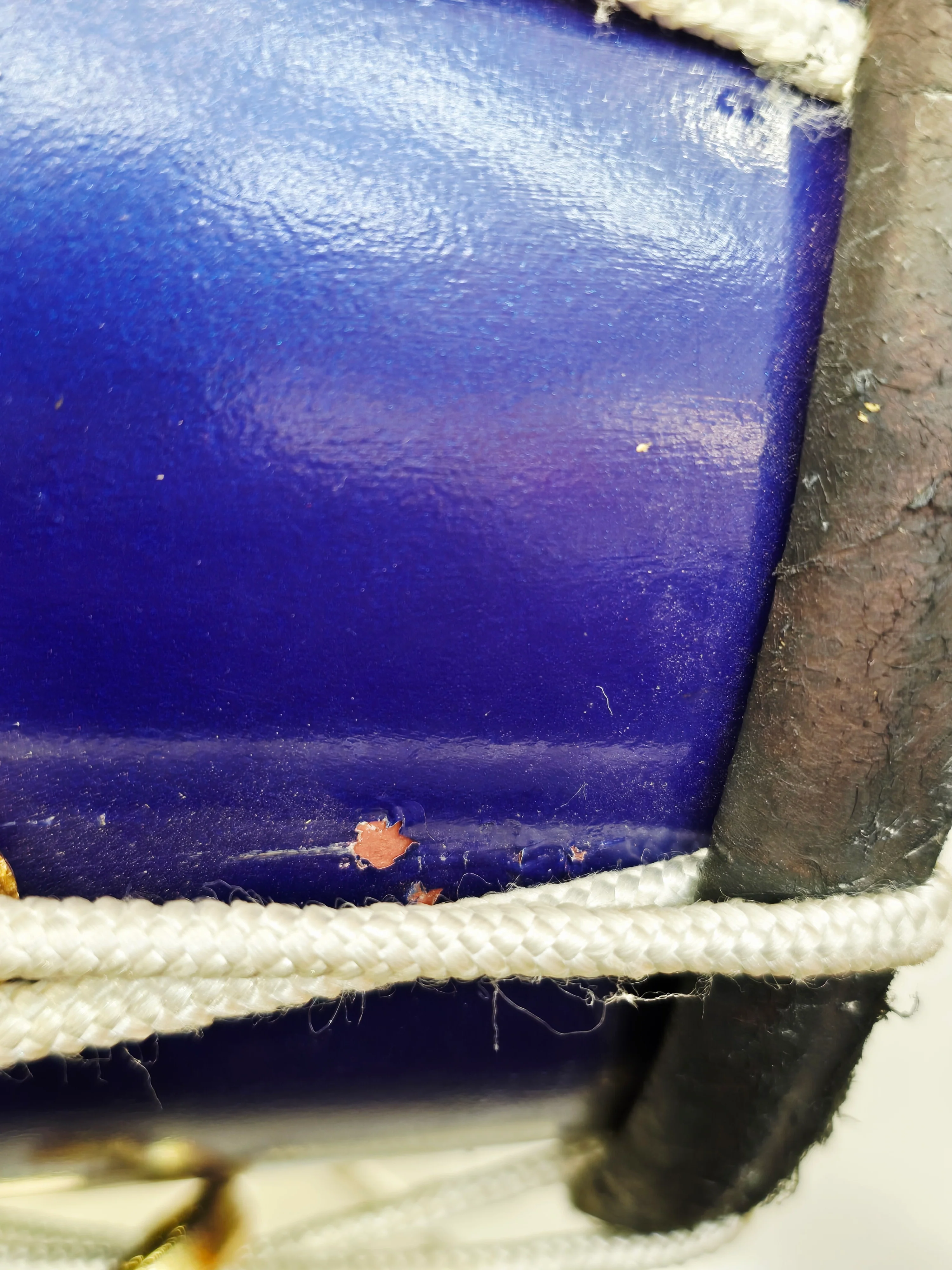 Neel Shakti — 20" Matte Navy West Indian Dholak (Black Skins) *Minor Cosmetic Blemishes - Image 6