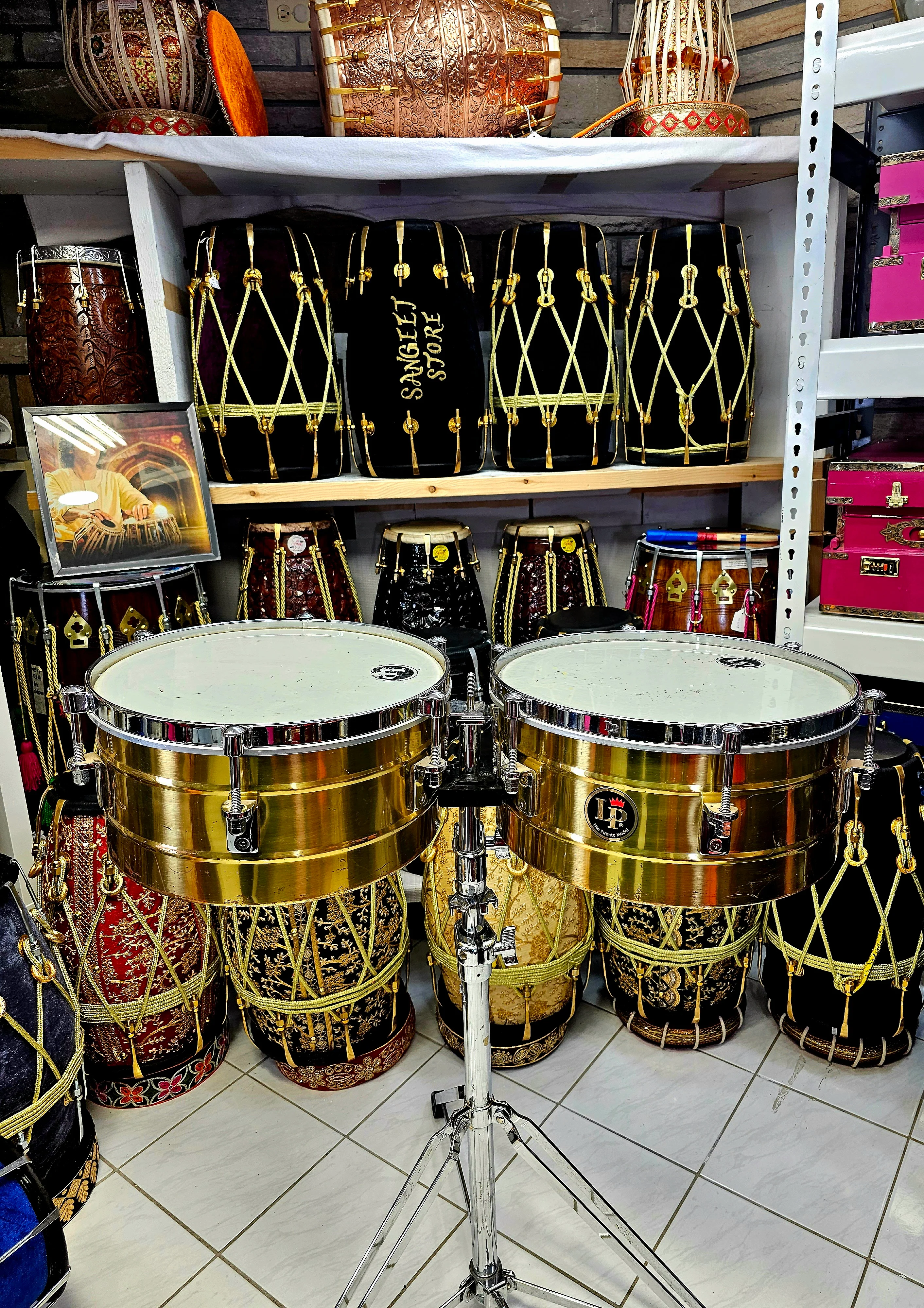 Radiant Rhythms: LP Golden Brass Timbales - Illuminate Your Percussive Performance - Image 3