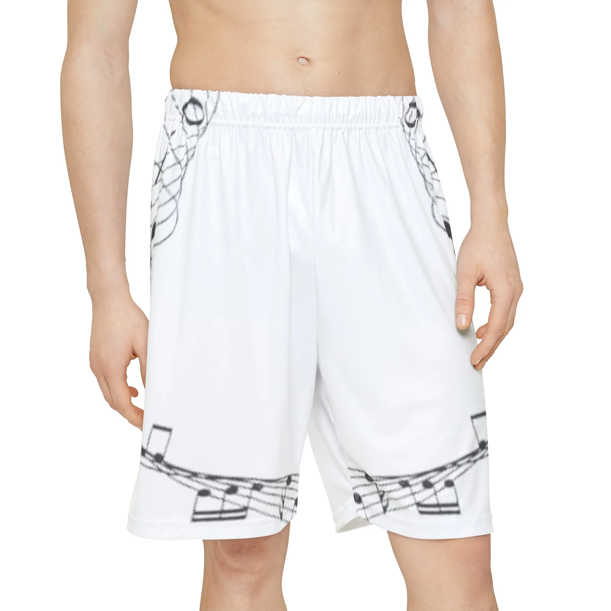 Rhythmic Groove Music Note Sport Shorts - Image 3