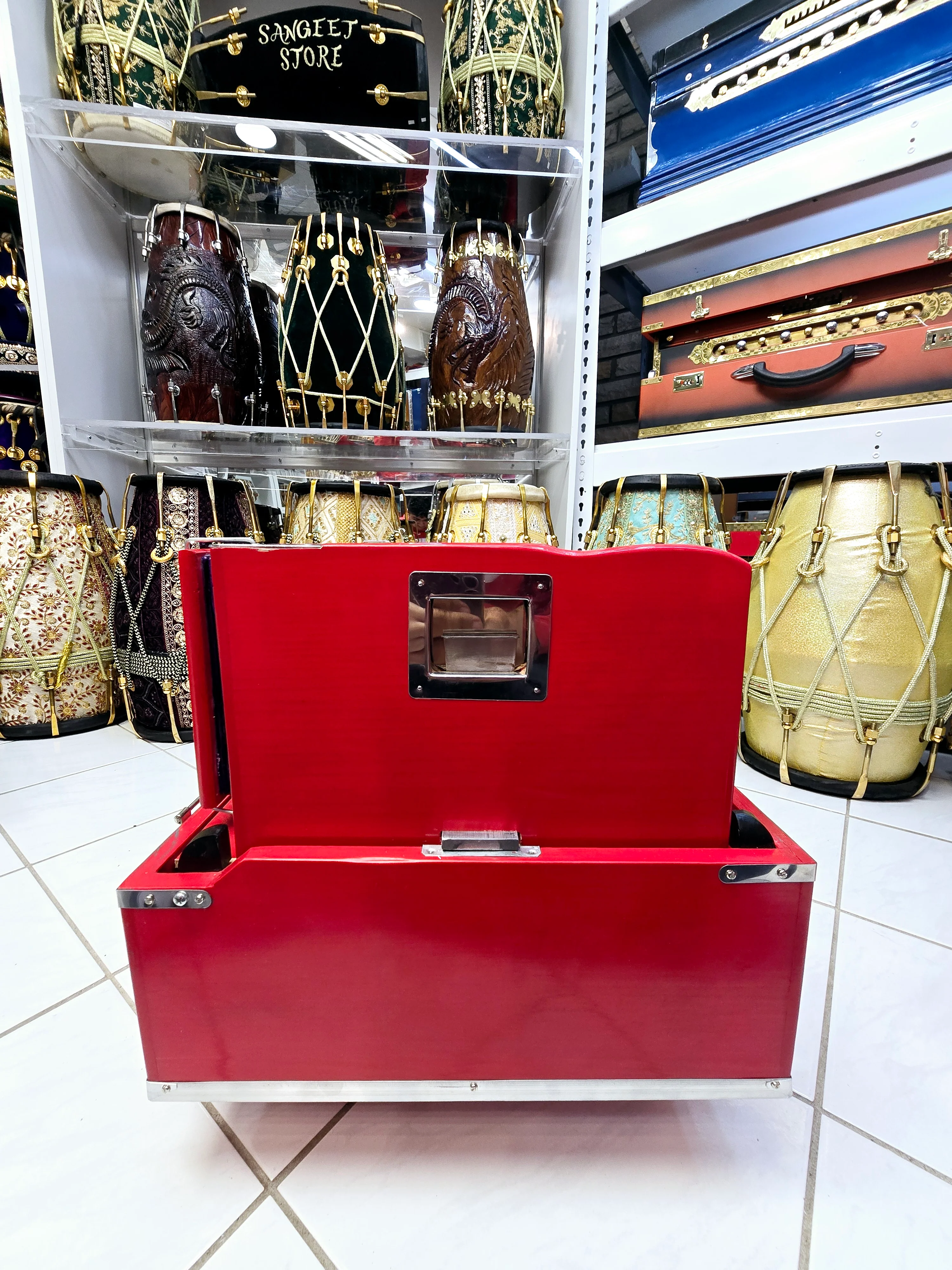 Ruby Param Traveller Harmonium – 2-Reed, Coupler (Minor Cosmetic Defects) - Image 5