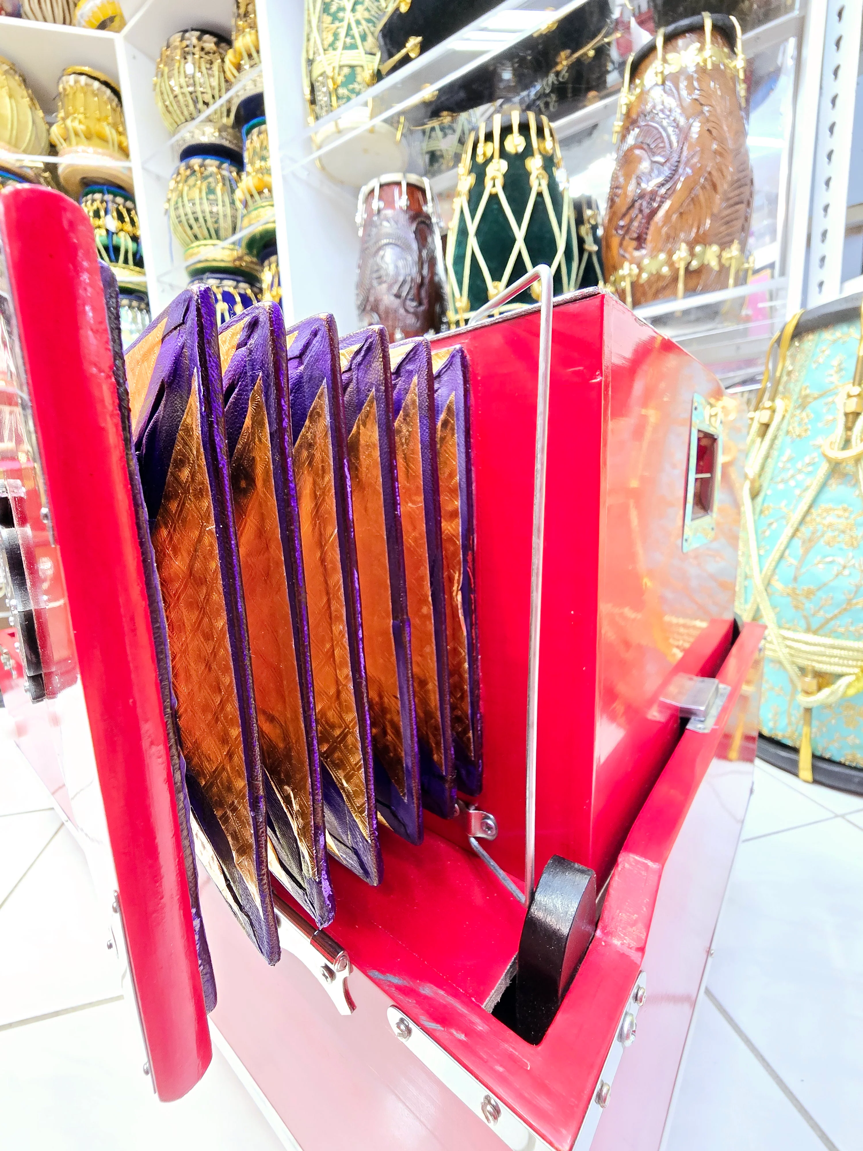 Ruby Param Traveller Harmonium – 2-Reed, Coupler (Minor Cosmetic Defects) - Image 8