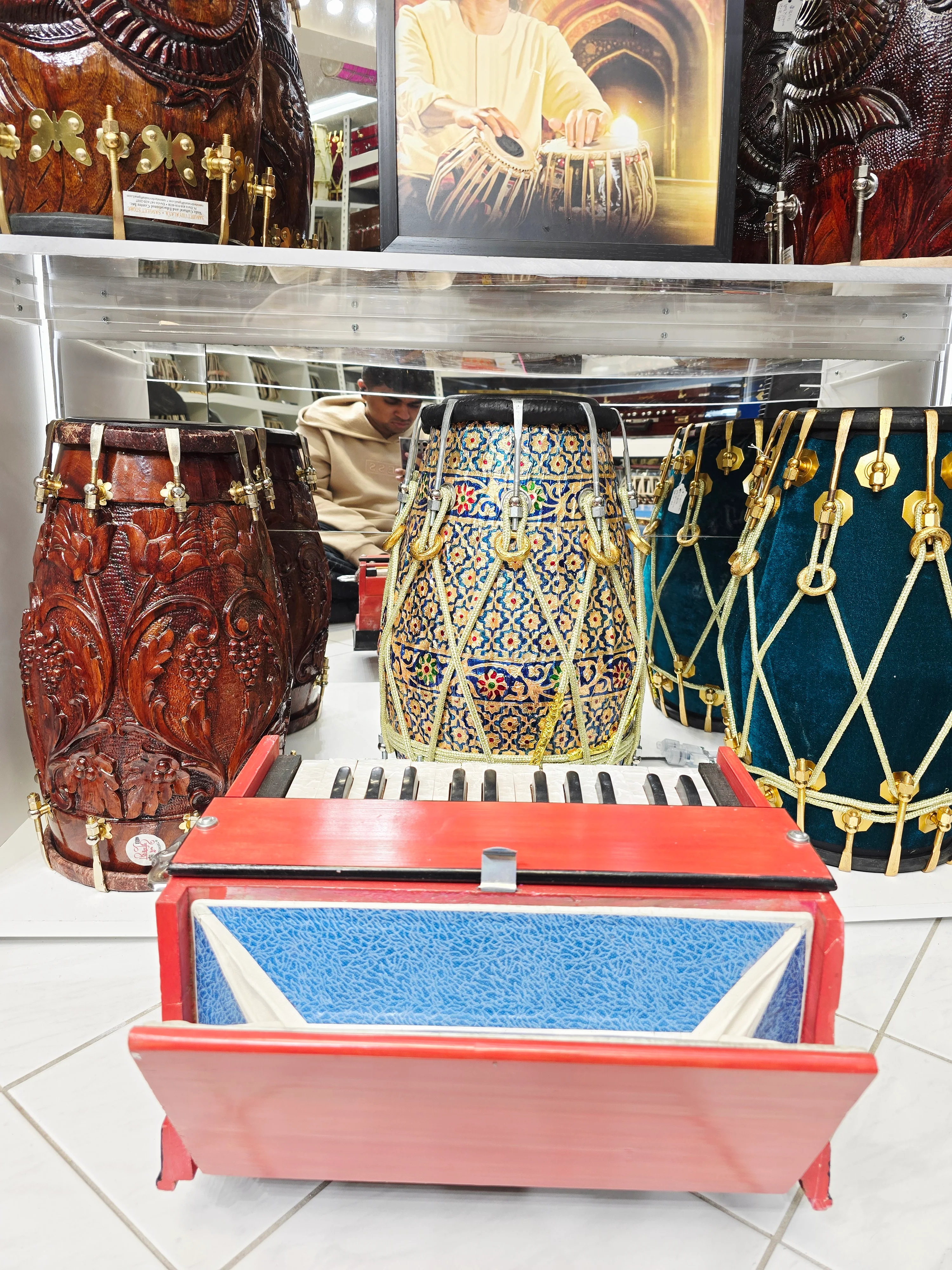 Sunset Serenade: Red-Orange Toddler Harmonium *Cosmetic Defects + Space between keys - Image 7