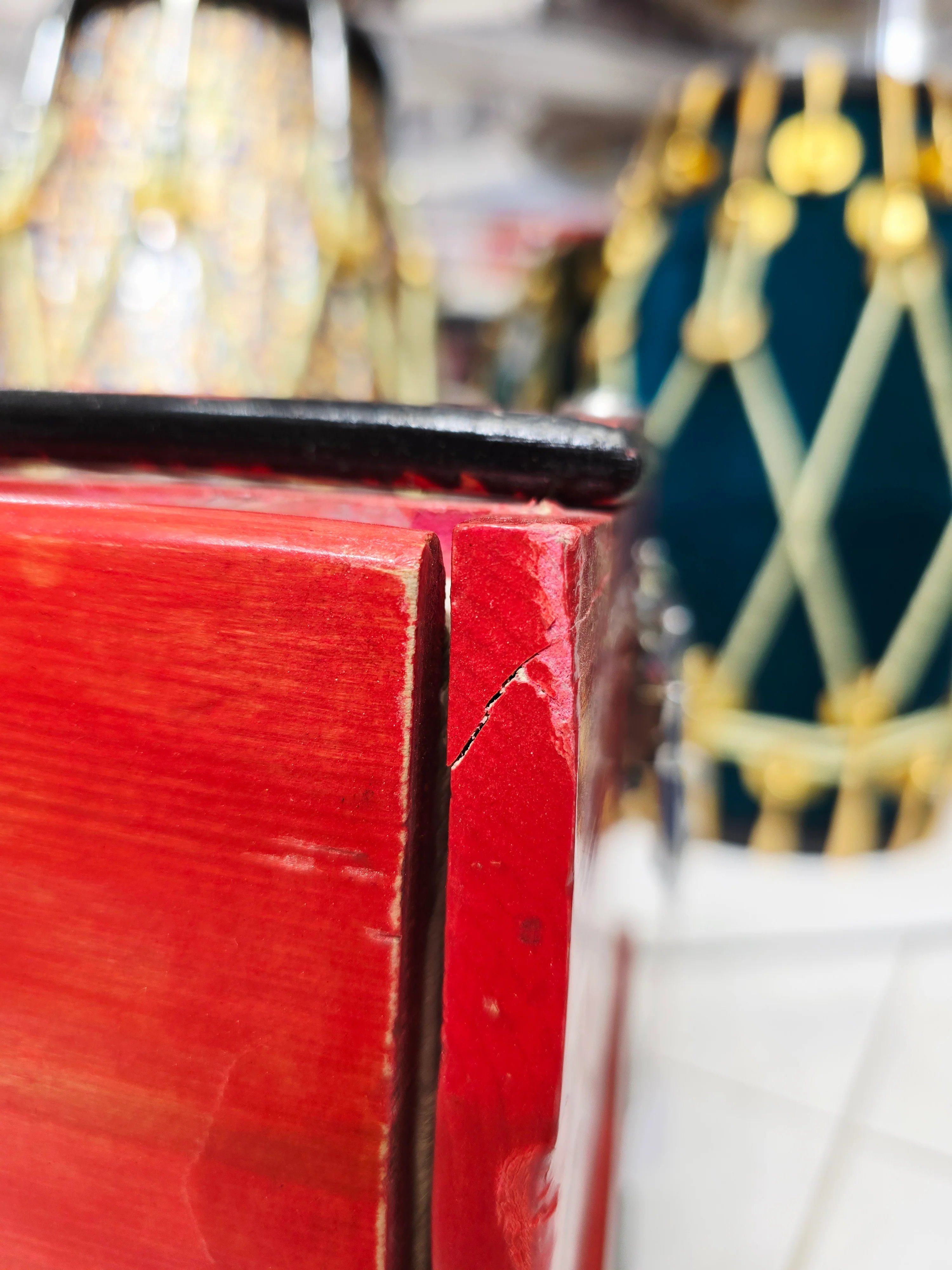 Sunset Serenade: Red-Orange Toddler Harmonium *Cosmetic Defects + Space between keys - Image 9