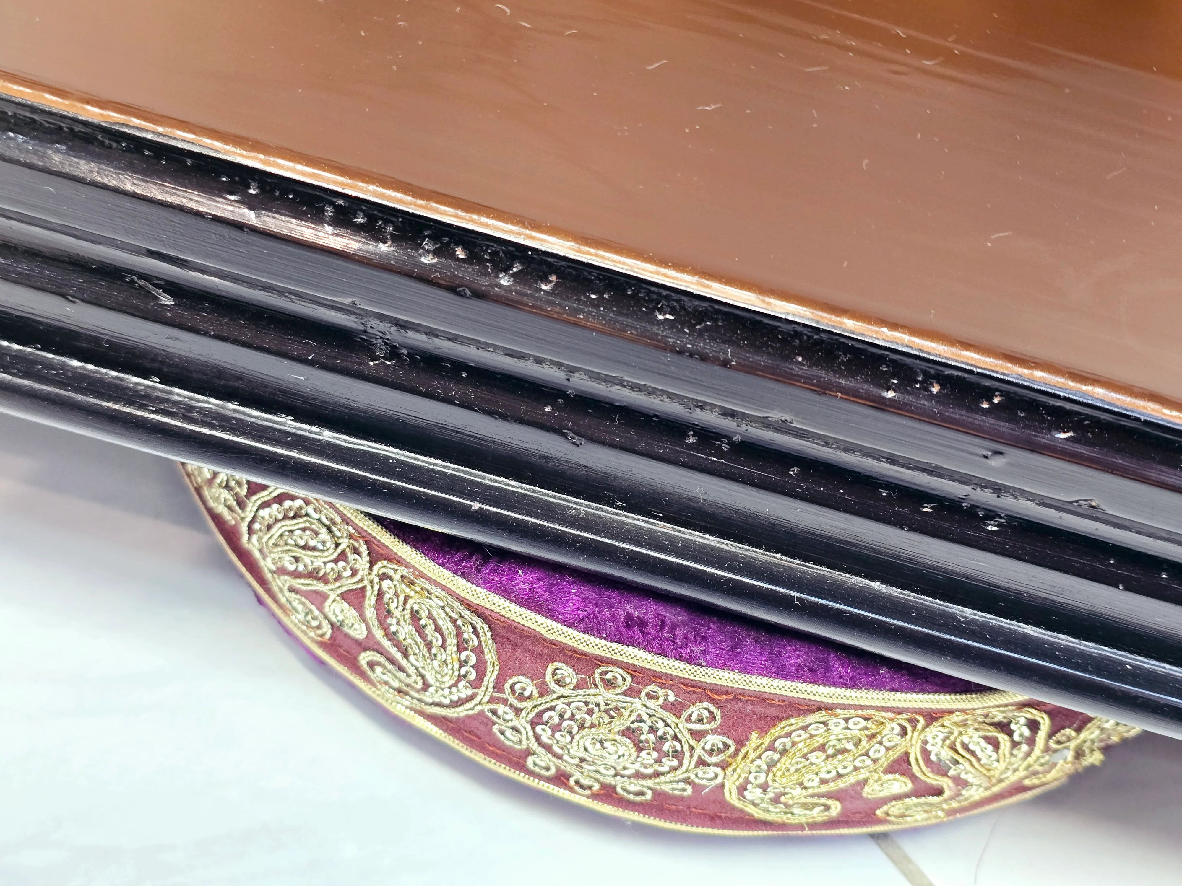 Symphonic Master 42-Key Professional Harmonium with Right-Hand Coupler, Jas Reeds & Teak Wood Interior – Brown Boxed, 2 Reed *Minor Cosmetic Defects - Image 12